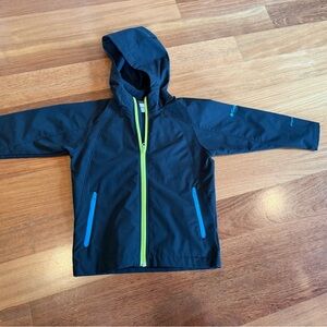 Columbia Black Jacket with Green Trim